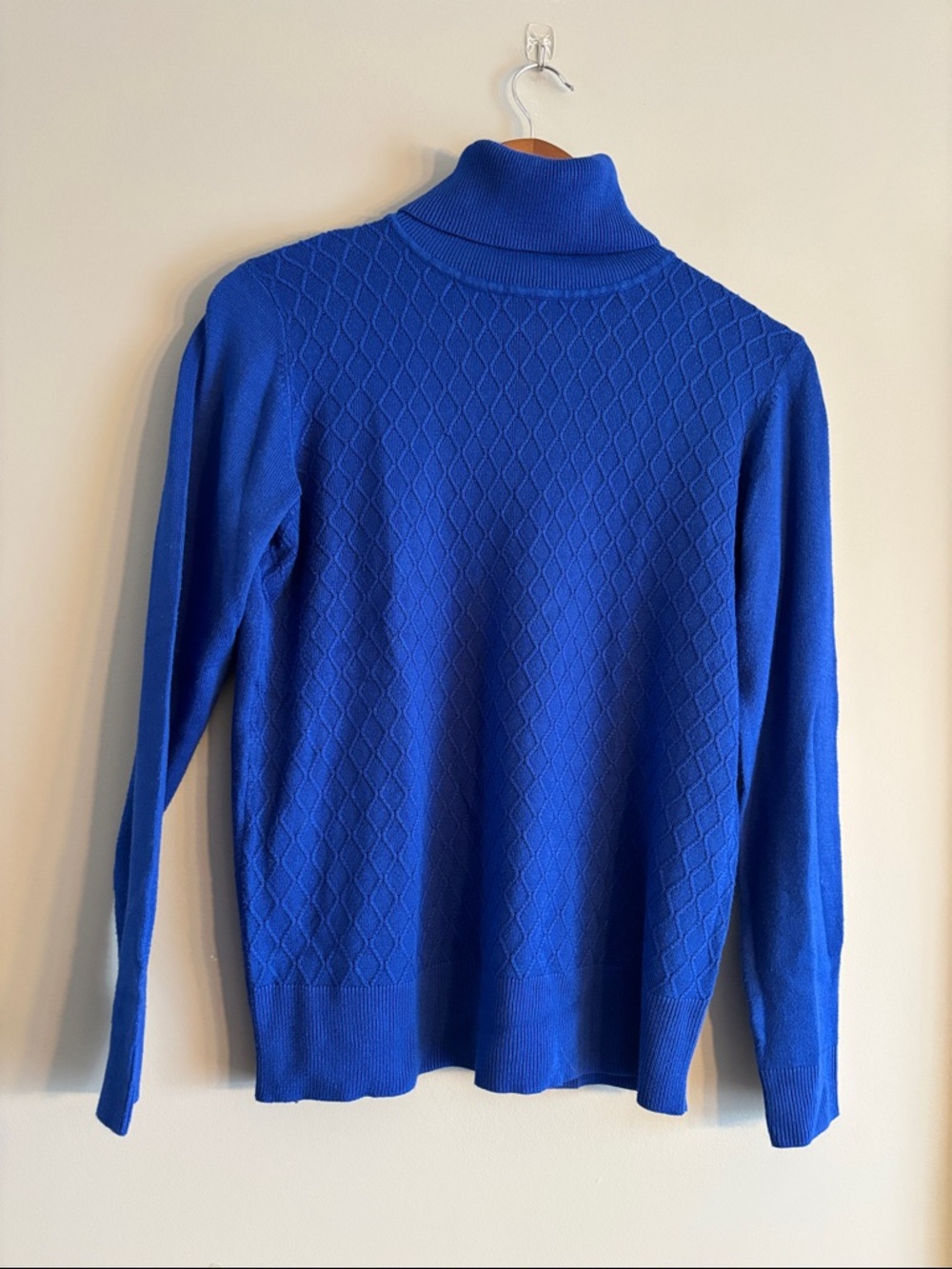 Blue Turtleneck Sweater